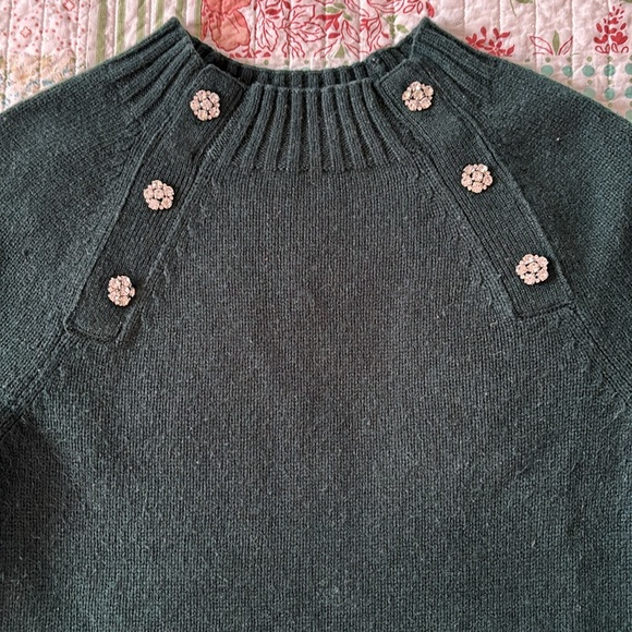 J.Crew Hunter green wool-blend pullover sweater - Picture 2 of 4